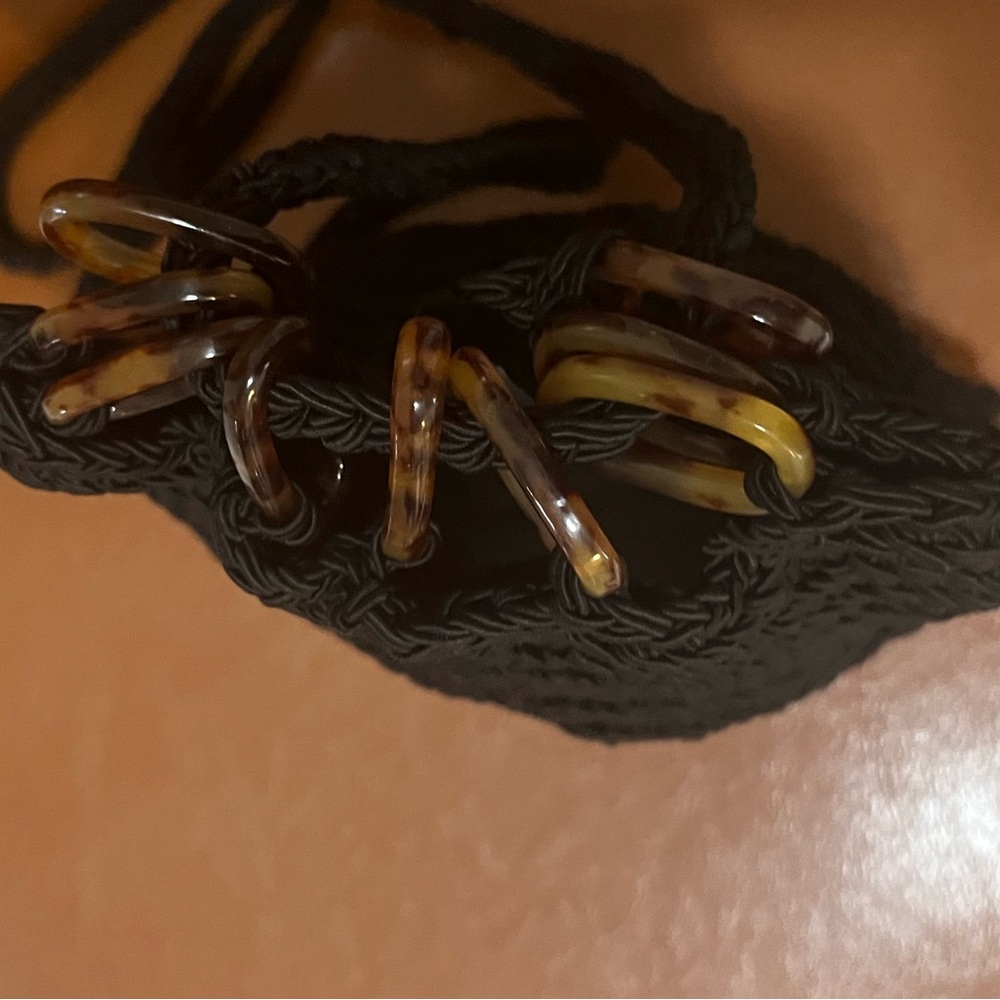 Boho vintage Woven and tortoise shell Mini Bag by Carrie Forbes ❤️❤️ - Picture 8 of 10
